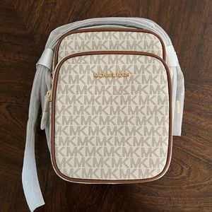 Michael Kors Logo Crossbody Vanilla
